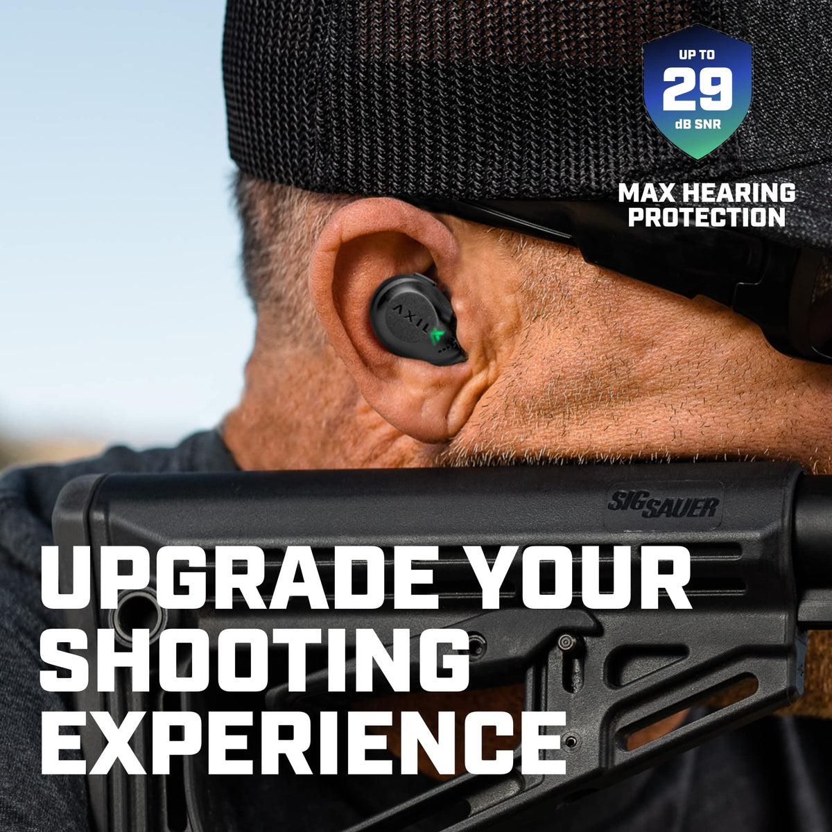AXIL XCOR PRO Wireless Earbuds deliver 29 dB SNR for maximum hearing protection. 100% Authentic, available at Curat Cart in India.