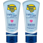 Banana Boat Light As Air Sunscreen Lotion SPF 50, 6 Fl Oz (2 Pack) | Water and sweat resistant sunblock, UVA/UVB broad spectrum protection, Lightweight formula, Sunscreen for face and body
