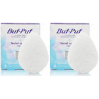 Buf-Puf Regular Facial Sponge, Dermatologist Developed, Removes Deep Down Dirt & Makeup that Causes Breakouts and Blackheads, Reusable, Exfoliating, White, 1 Count
