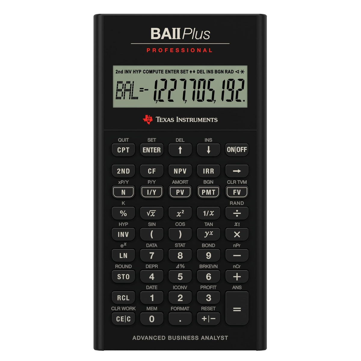Texas Instruments BA II Plus Professional, 100% Authentic and available in India at Curat Cart. Perfect for advanced business analysis.