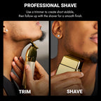 100% genuine BaBylissPRO METALFX, a premium double foil shaver for a professional and smooth shave.