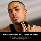 BaBylissPRO METALFX Double Foil Shaver featuring a high-performance motor, available for online order in India.