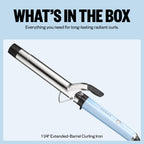 Premium imported BabylissPRO Nano Titanium curling iron for long-lasting radiant curls. Ideal for all hair types.