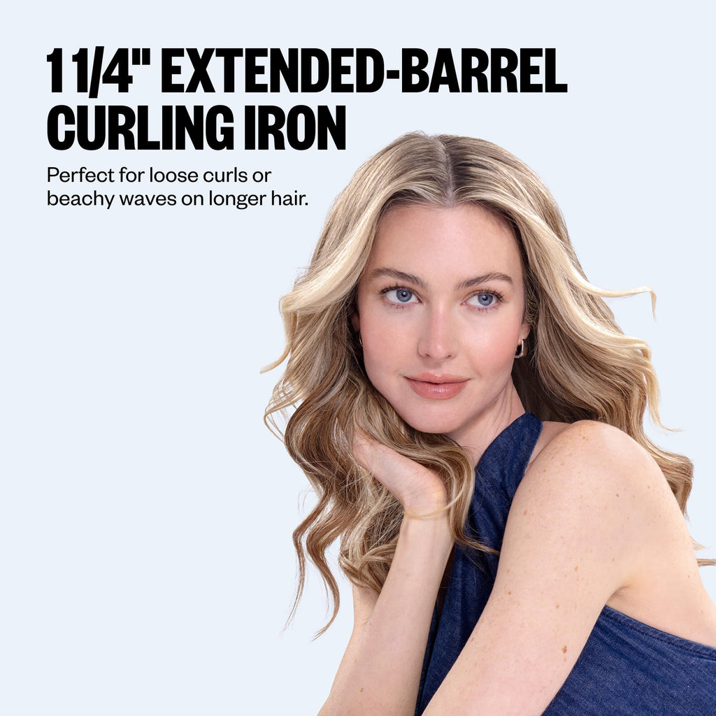 BabylissPRO Nano Titanium curling iron, perfect for loose curls or beachy waves in longer hair. Verified by CuratCart.