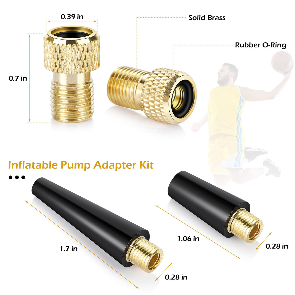 Unbreakable Ball Pump Needles in high-quality finish, ideal for sports enthusiasts. Available at Curat Cart.