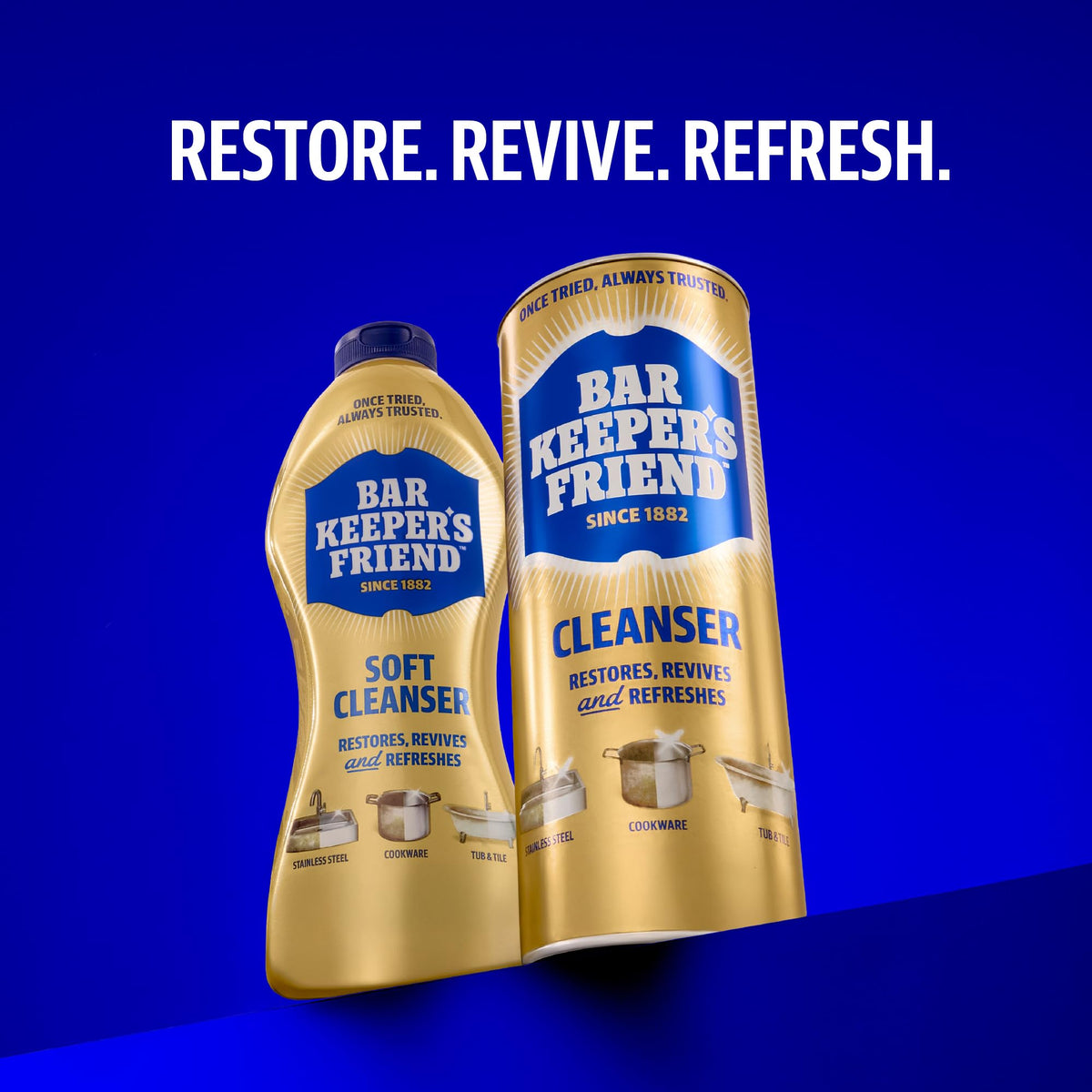 Discover Bar Keepers Friend Powder Cleanser, a premium import that restores, revives, and refreshes cookware. Available at Curat Cart.