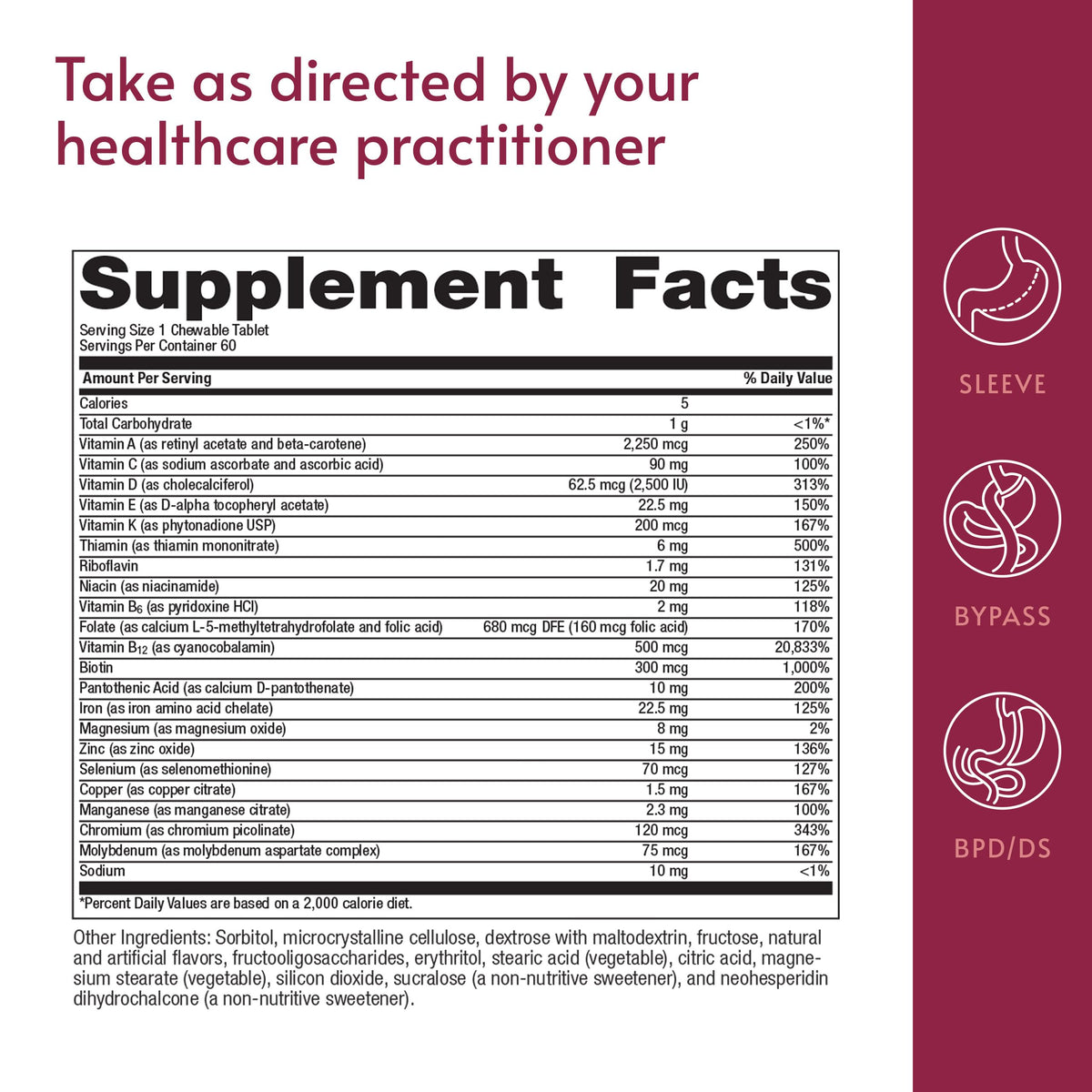 Discover Bariatric Advantage Chewable High ADEK, specially curated by Curat Cart for enhanced nutritional support.