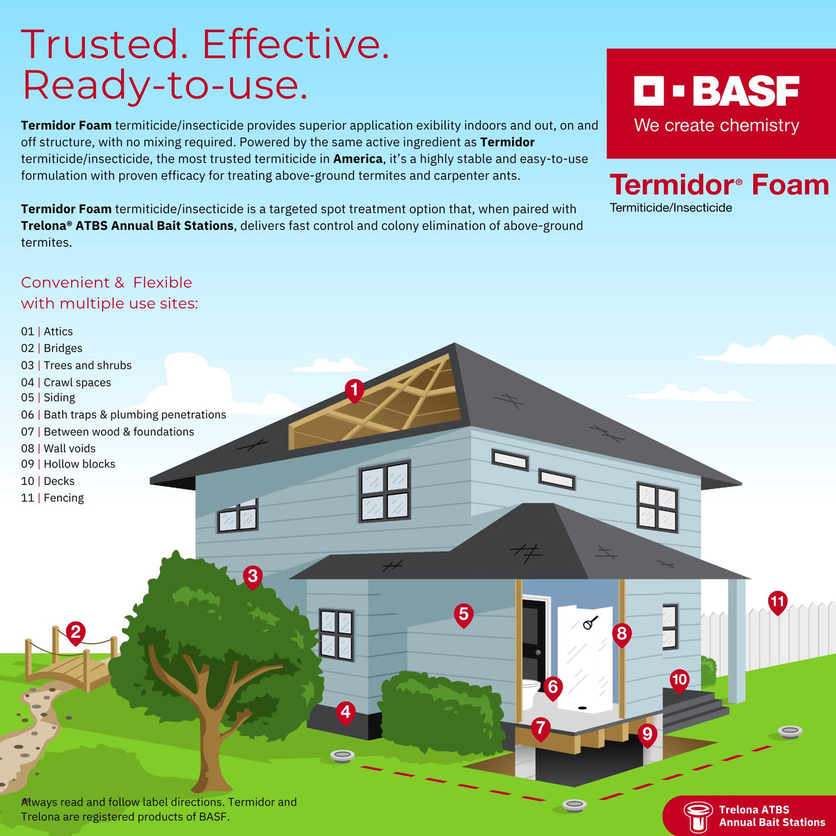 BASF Termidor Foam Termiticide Insecticide, 100% Authentic, available at Curat Cart. Effective for indoor and outdoor termite control.
