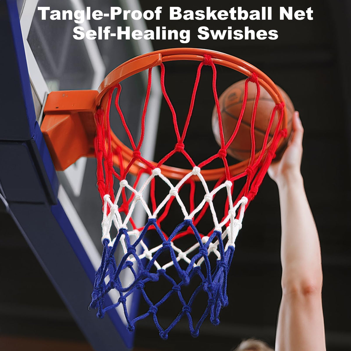 Upgrade your game with this Professional Basketball Net Replacement, featuring tangle-proof design and self-healing swishes. Available in India at Curat Cart.