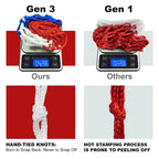 High-quality professional basketball net replacement comparison showcasing superior hand-tied knots, available at Curat Cart.