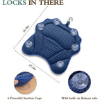 RUVINCE luxury bath pillow features six suction cups for secure hold, designed for ultimate comfort and relaxation.