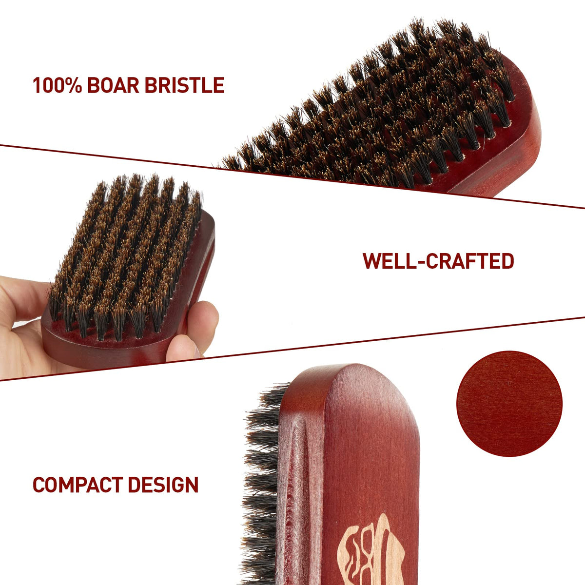 Premium boar bristle beard brush available in India. Order online for a well-crafted grooming tool today.
