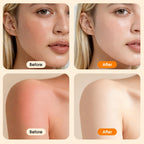 Experience the premium imported Beef Tallow Sunscreen Lotion results at Curat Cart, showcasing skin rejuvenation pre and post-application.