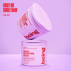 Enhance your curls with the Being Major Moisture Leave-In Conditioner, exclusively at Curat Cart for vibrant, hydrated hair.