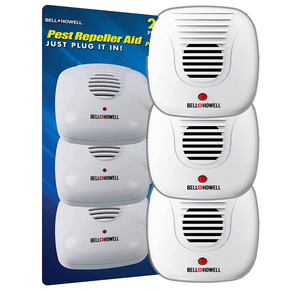 Premium imported Bell + Howell Ultrasonic Pest Repeller designed for effective pest control. Available at Curat Cart.