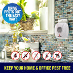 Keep your home and office pest-free with the Bell + Howell Ultrasonic Pest Repeller, available at Curat Cart. Drive pests out easily.