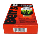 Ben's 30% DEET Insect Repellent Wipes in official packaging, offering 7 hours of protection. Available at Curat Cart.