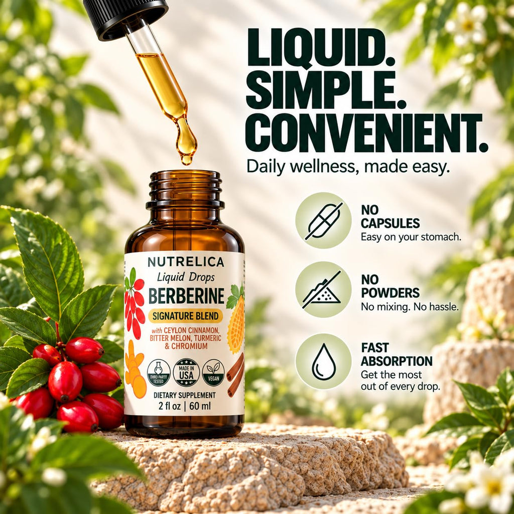 Discover Berberine Complex Liquid Herbal Supplement, specially curated by Curat Cart for easy daily wellness. Fast absorption guaranteed.