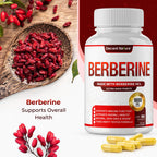 High purity Berberine supplement by Decent Nature, 100% authentic, supports overall health, available at Curat Cart.