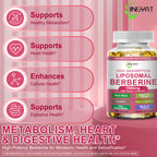 High-potency Berberine with Ceylon Cinnamon for metabolism, heart, and digestive health. 100% Authentic and available in India at Curat Cart.
