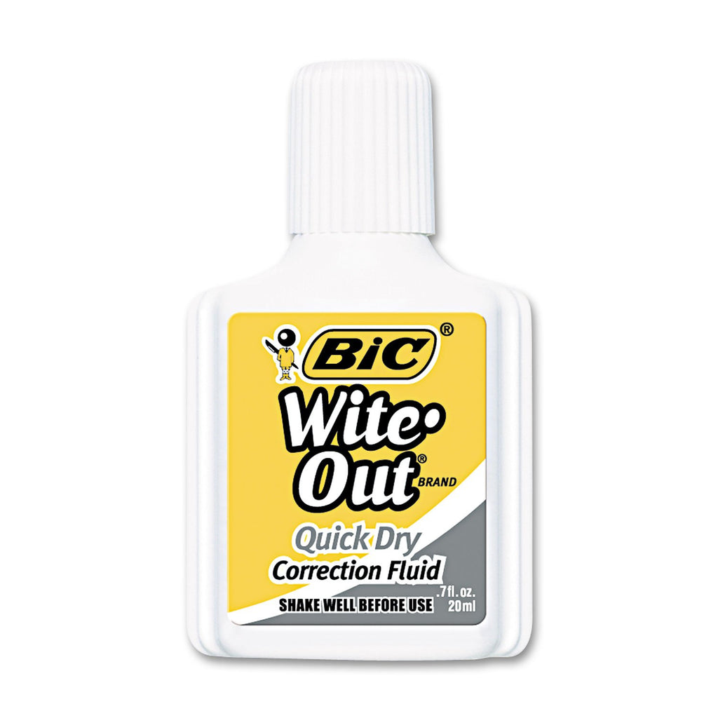 BIC Wite-Out Correction Fluid offers quick-dry precision for flawless corrections. Available in India at Curat Cart. 100% Authentic.