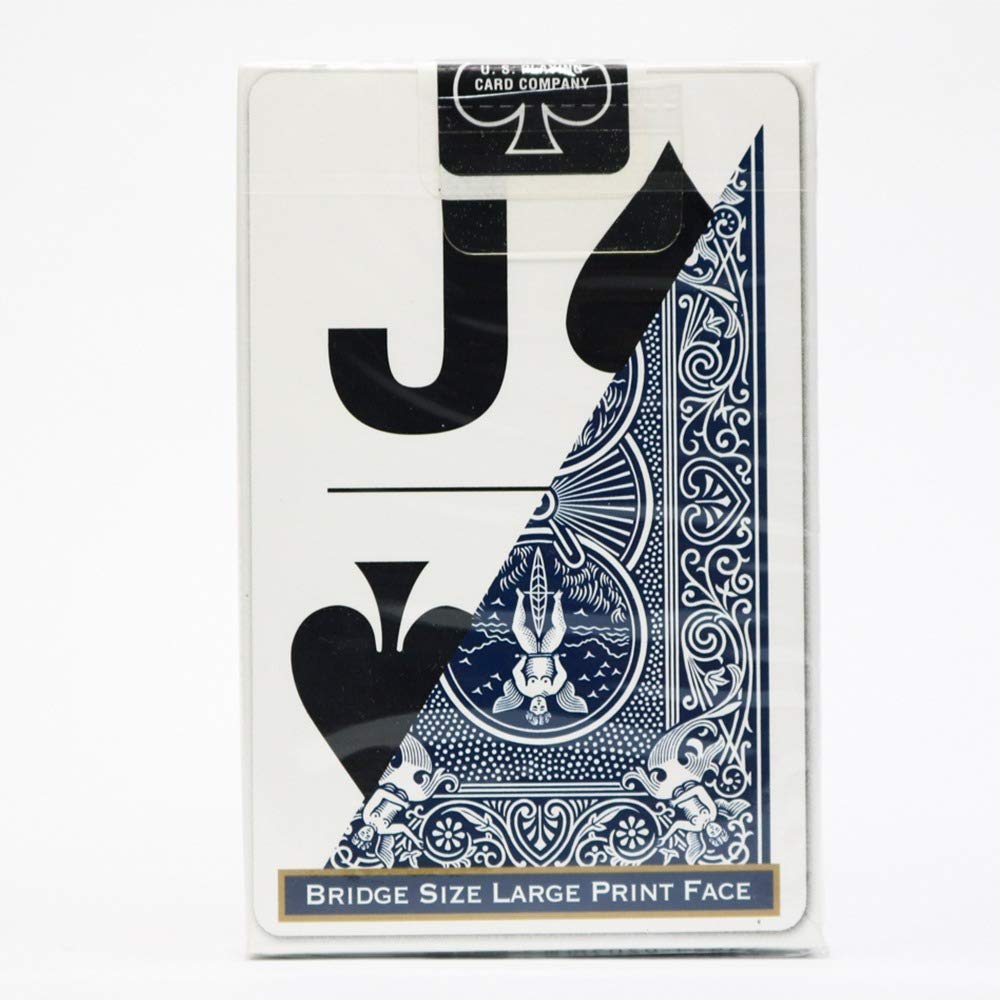 Bicycle Large Print Playing Cards in retail packaging, 100% Authentic and available at Curat Cart for card game enthusiasts in India.