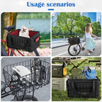 Explore the premium imported Folding Bicycle Basket with Liner from Curat Cart, perfect for versatile outdoor adventures. Enhance your cycling experience.
