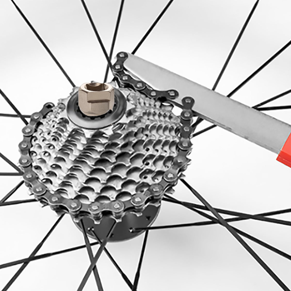 Precision bike freewheel removal tool for effortless maintenance. Available at Curat Cart, featuring high-quality construction.