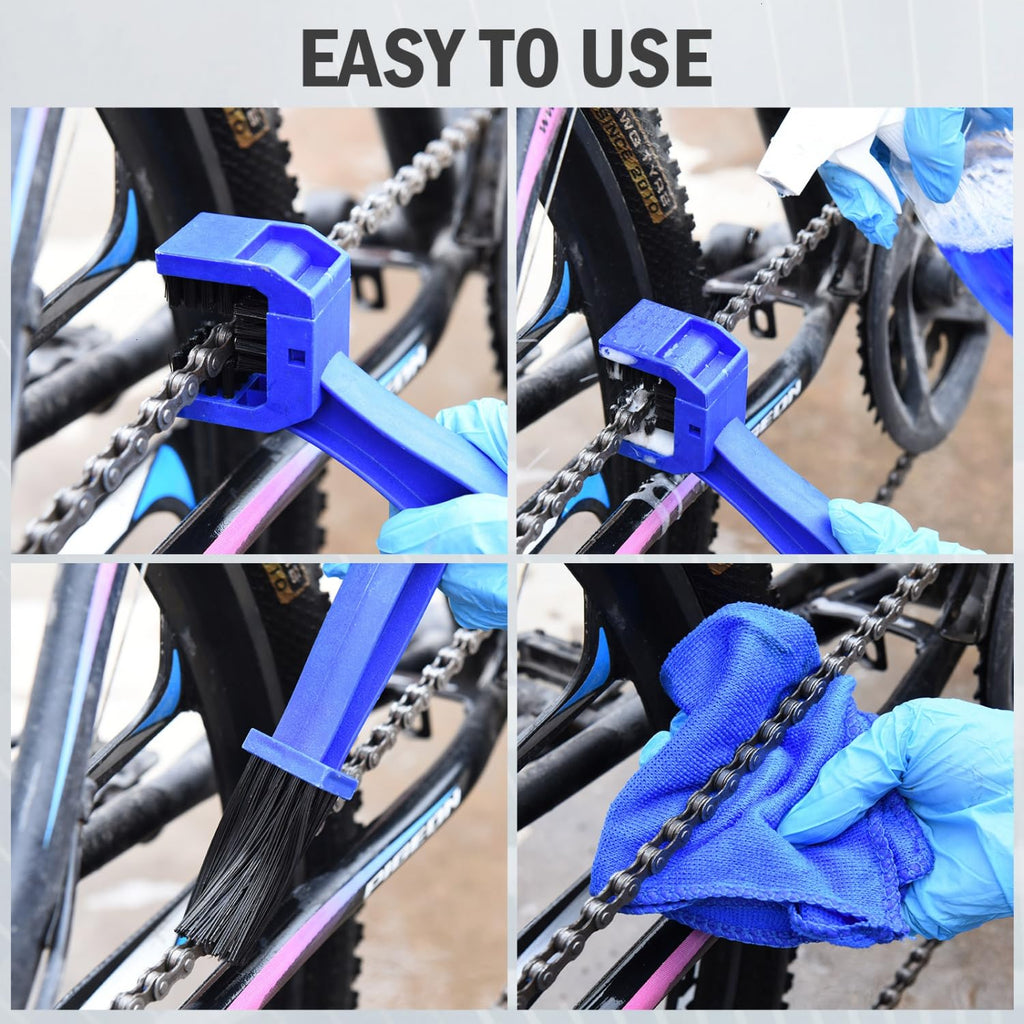 Effortlessly clean your bike chain with the Chain Washer Cleaning Brush. 100% Authentic, available at Curat Cart in India.