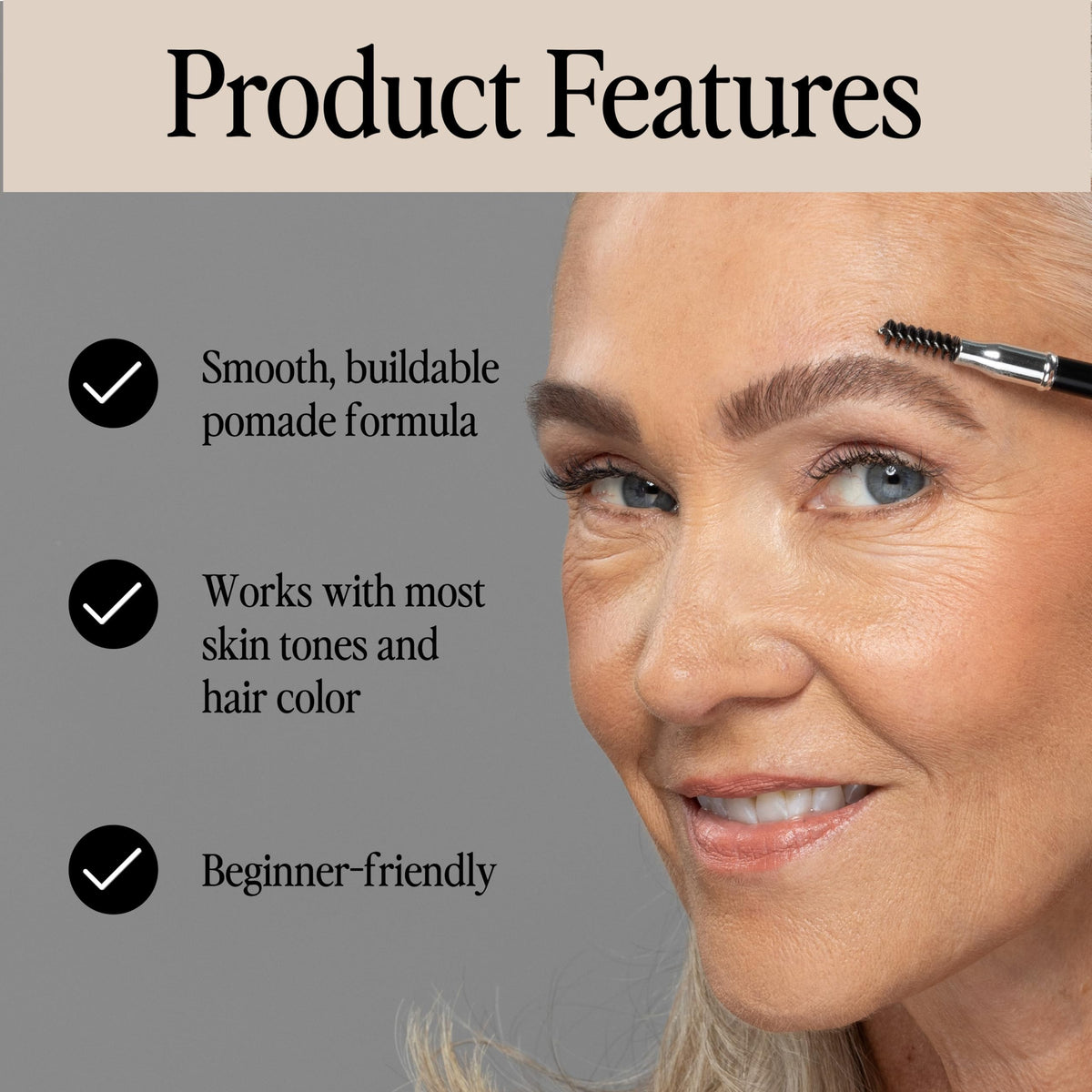 Discover the Billion Dollar Brows Universal Eyebrow Pomade, a premium imported formula perfect for all skin tones and hair colors.