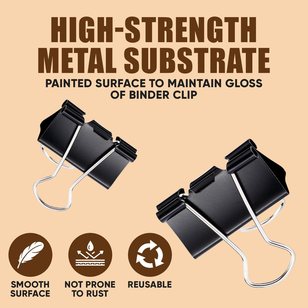 Kalerr Binder Clips feature a high-strength metal substrate, ensuring durability and gloss. Specially curated by Curat Cart.