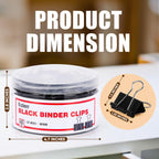 Kalerr Black Binder Clips, 100% Authentic and available in India at Curat Cart. Ideal for organizing documents with style.