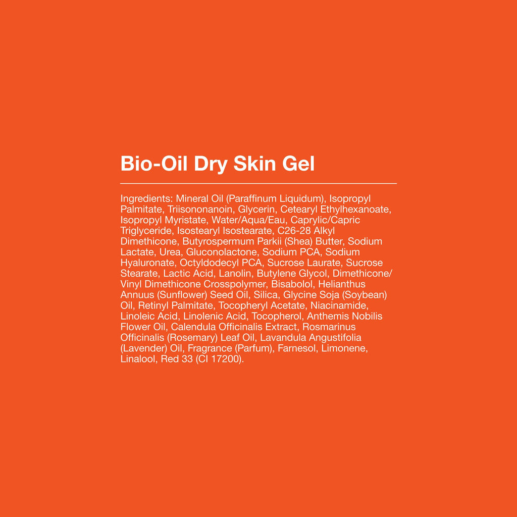 Bio-Oil Dry Skin Gel, a premium moisturizing formula enriched with vitamins and natural extracts, ideal for dry skin care.