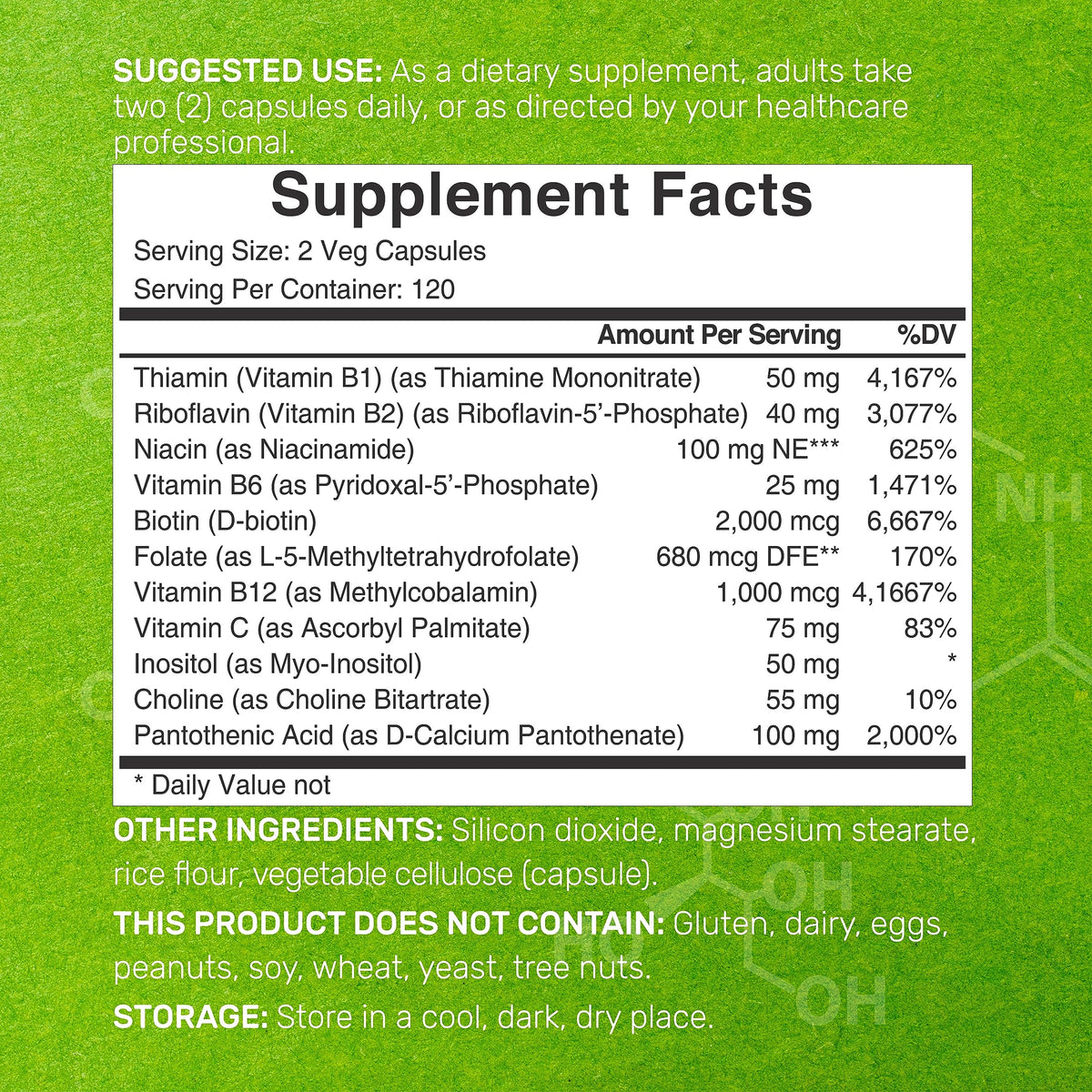 Bioactive Vitamin B Complex capsules, 100% Authentic and available in India at Curat Cart, ensuring premium quality for your health.
