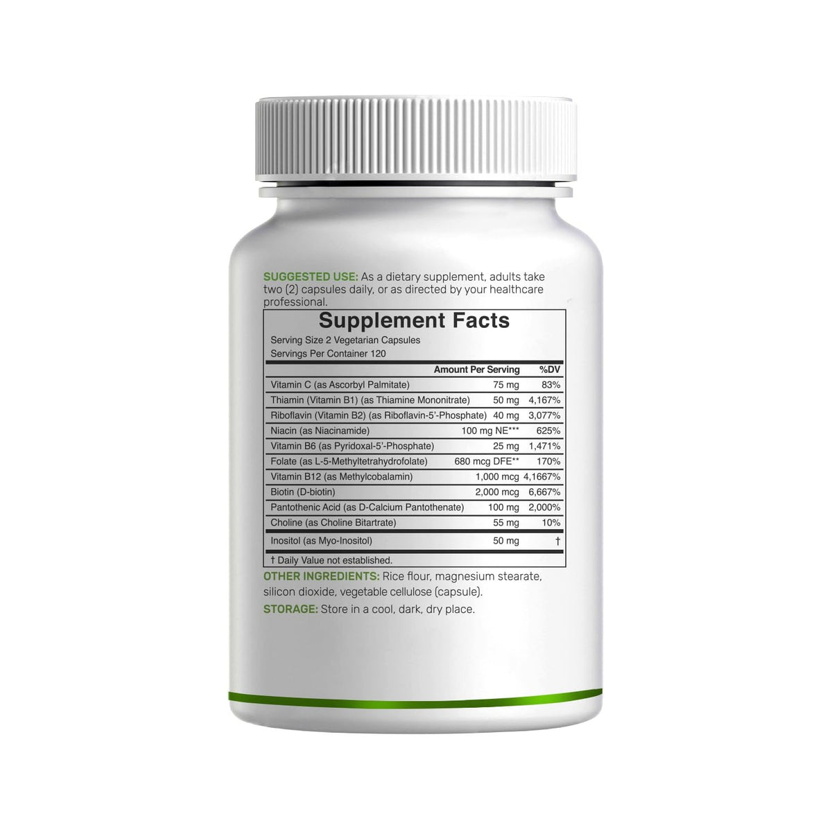 Bioactive Vitamin B Complex capsules, 100% Authentic and available in India at Curat Cart. Boost your health with essential nutrients.