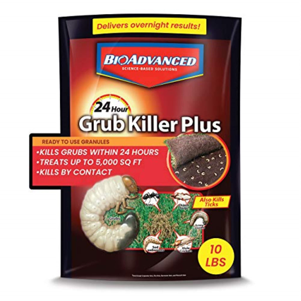 BioAdvanced Grub Killer Plus offers rapid results against grubs, a premium import available at Curat Cart for lush lawns.