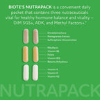 Biote Nutraceuticals NutraPack Hormone Balance features high-quality capsules in official packaging for optimal hormone health. Available at Curat Cart.