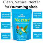 BIRDBROS Hummingbird Nectar Powder offers 100% authentic, all-natural ingredients, available in India at Curat Cart. Easy to mix—just add water.