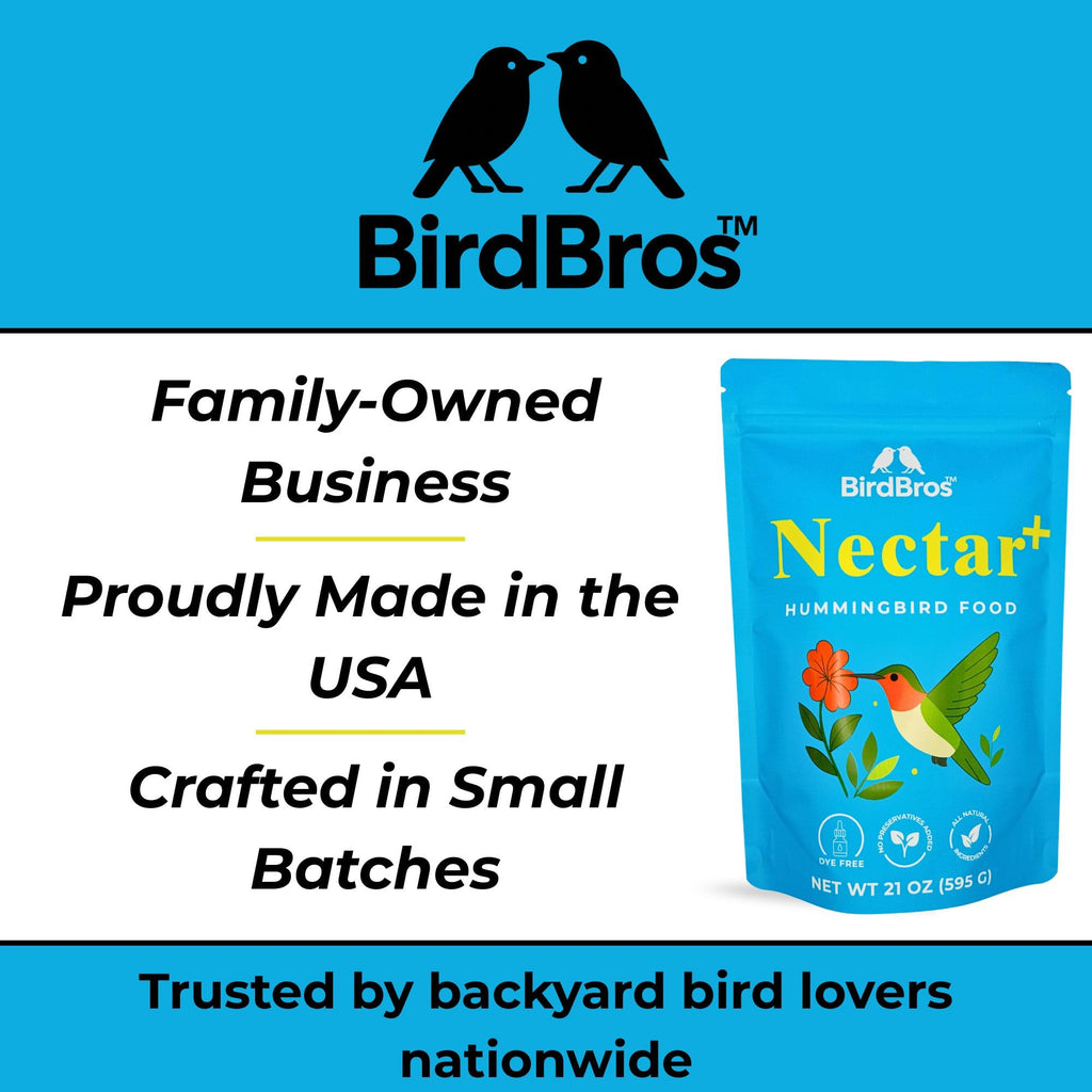 BIRDBROS Hummingbird Nectar Powder, crafted in small batches, is a premium imported favorite at Curat Cart for bird lovers in India.