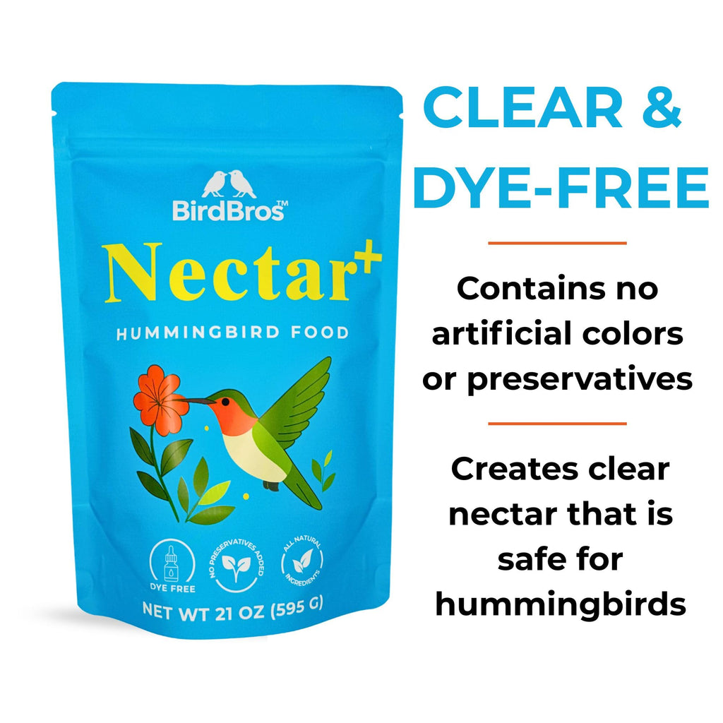 Discover BIRDBROS Hummingbird Nectar Powder, specially curated by Curat Cart, offering clear, dye-free nectar safe for hummingbirds.