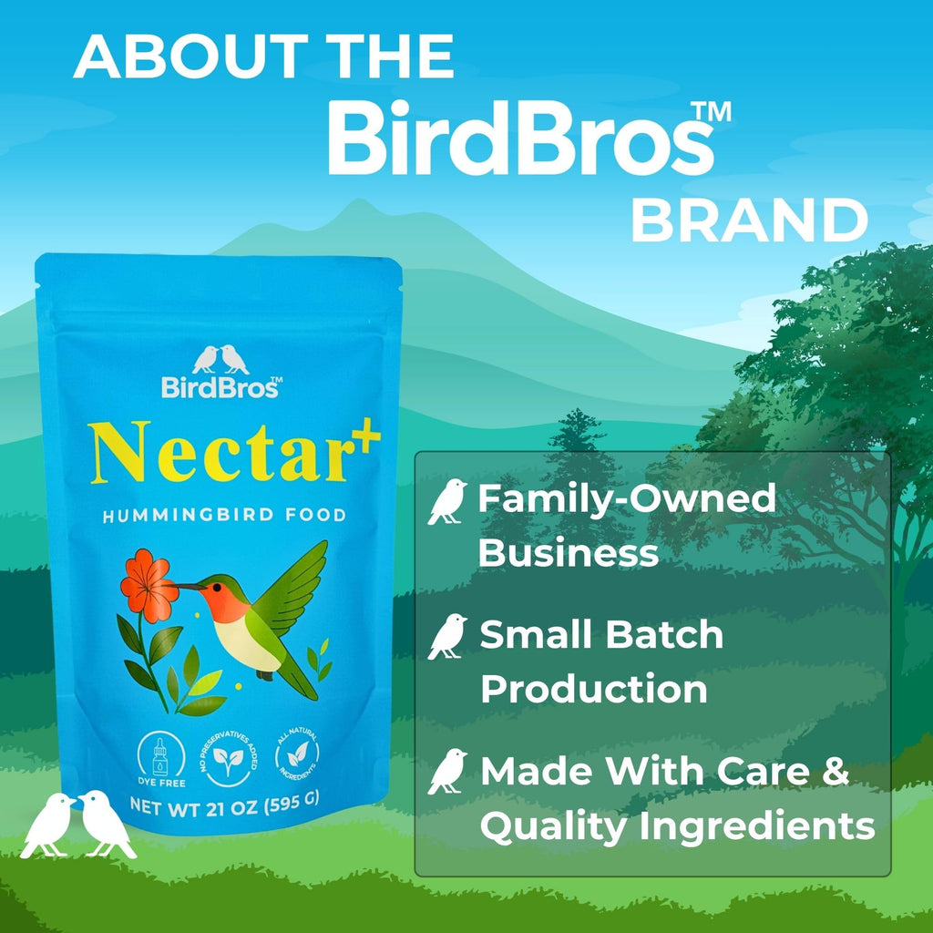 Discover BIRDBROS Hummingbird Nectar Powder in high-quality packaging, perfect for attracting hummingbirds. Available at Curat Cart.