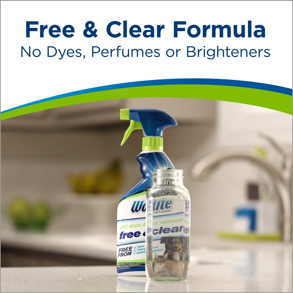 Bissell Woolite Pet Stain Remover with free & clear formula. 100% Authentic and available at Curat Cart in India.