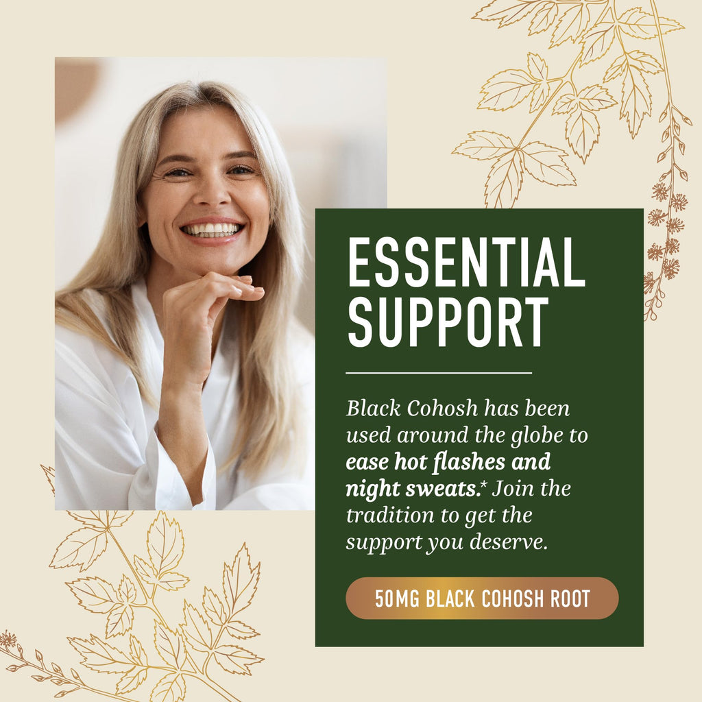 Black Cohosh Gummies for menopause relief, perfect for daily use. Shop now at Curat Cart for essential support.