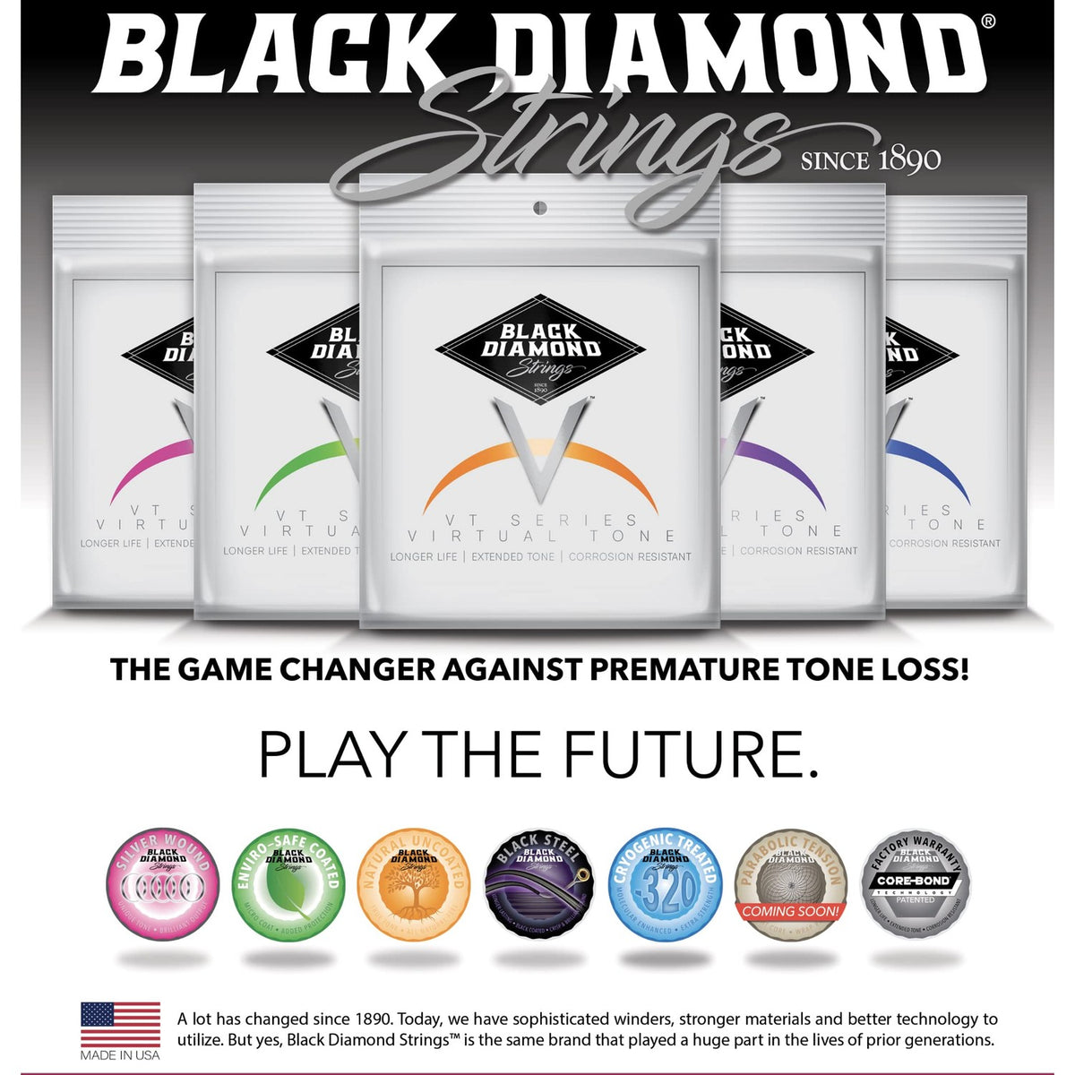 Premium imported Black Diamond Strings from the USA, designed to enhance musical tone and longevity. Elevate your sound.
