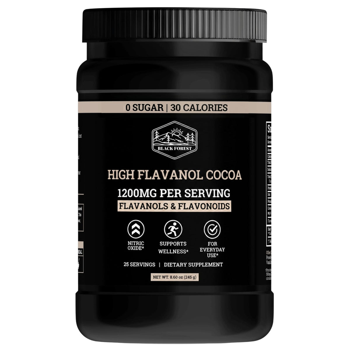 Discover 100% genuine Black Forest cocoa powder, packed with high flavanols for wellness and everyday use.