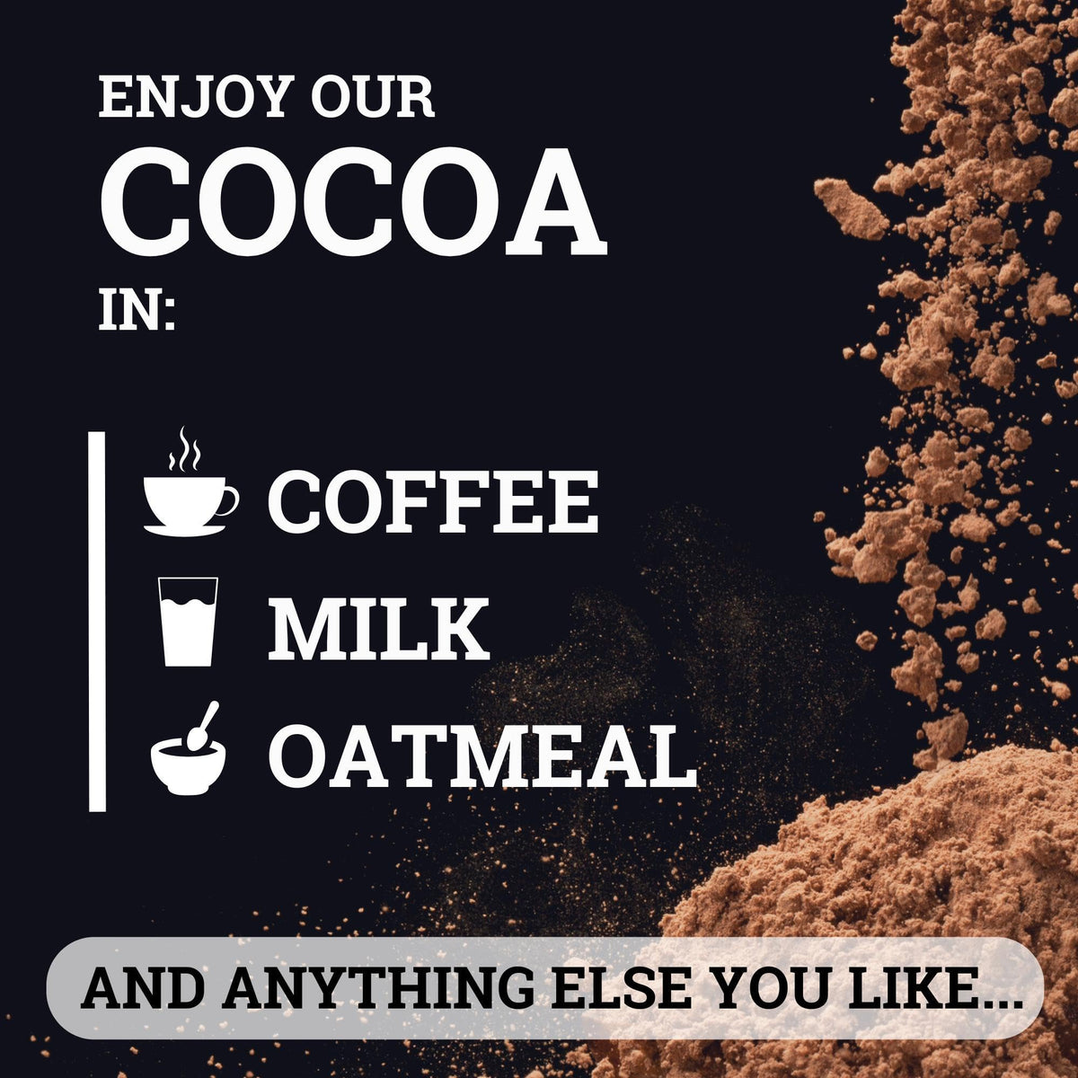 Explore Black Forest Cocoa Powder for coffee, milk, oatmeal, and more. Verified by CuratCart for quality assurance.
