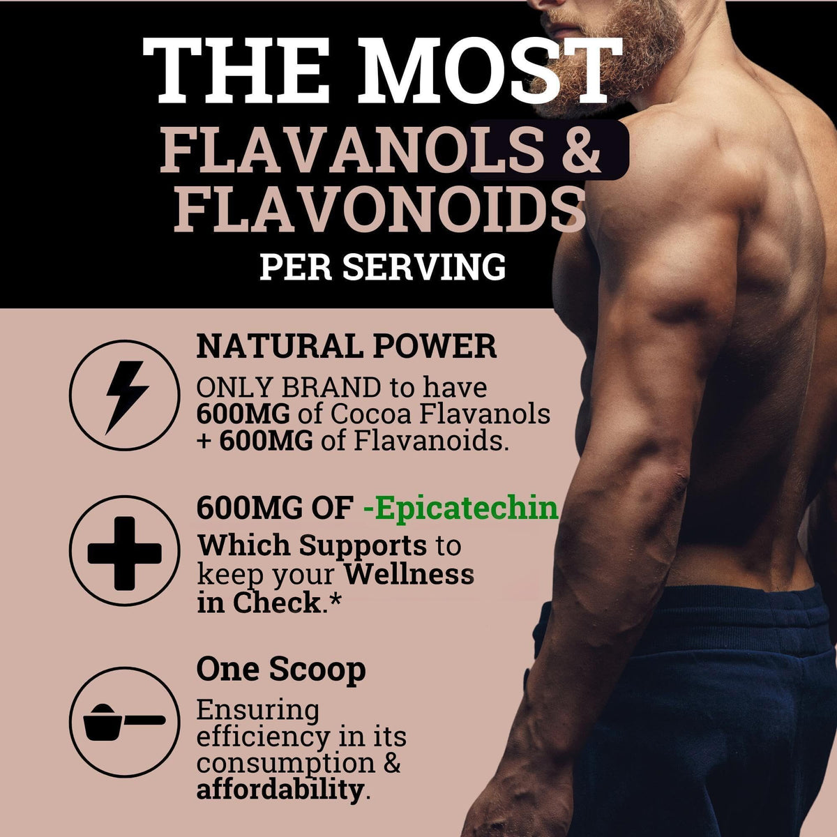 Discover Black Forest Cocoa Powder, featuring 600mg of cocoa flavanols and epicatechin for optimal wellness in every serving.