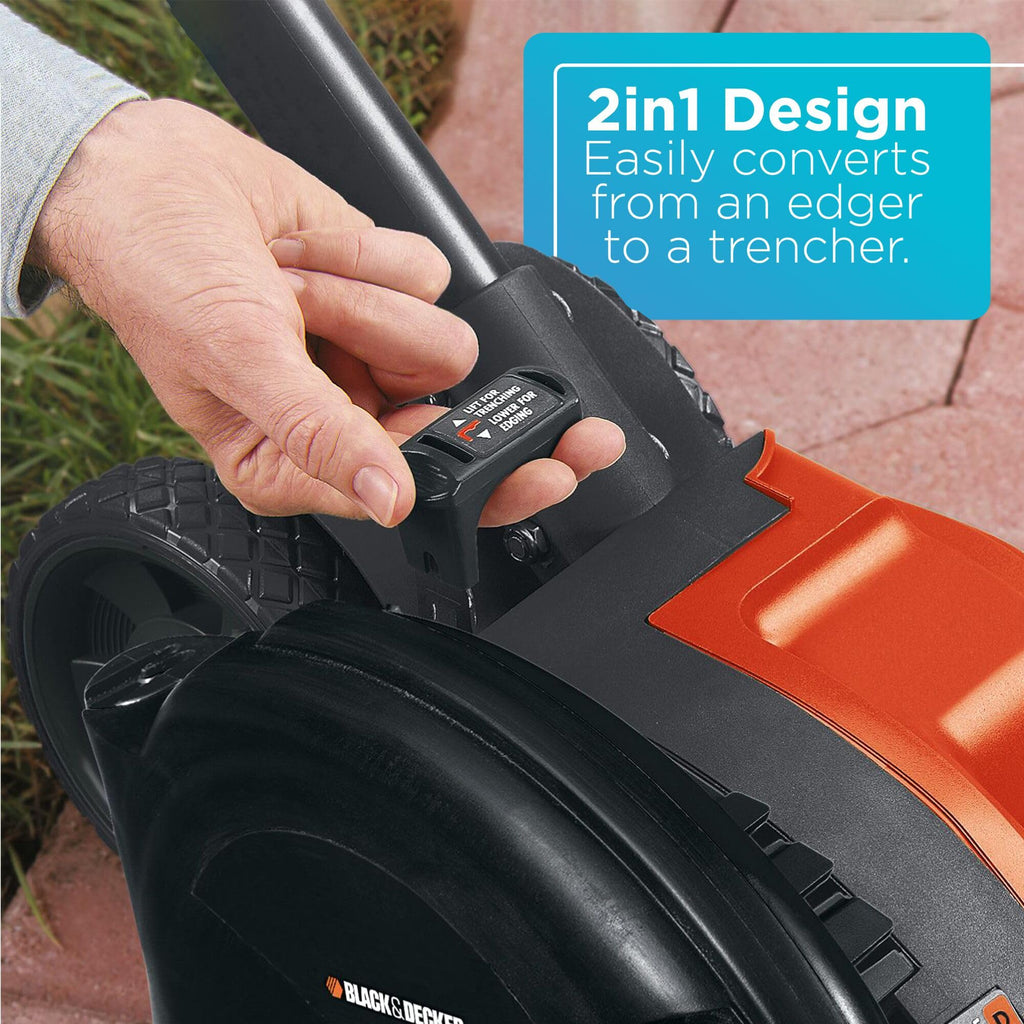 Discover the BLACK+DECKER Lawn Edger Trencher with a 2in1 design, specially curated by Curat Cart for your gardening needs.