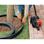 BLACK+DECKER Lawn Edger Trencher showcased in official packaging, demonstrating high-quality design for precise lawn care. Available at Curat Cart.