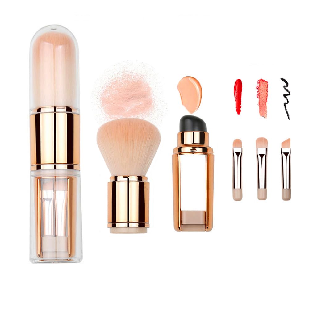Bling Toman 4 in 1 Makeup Brush set features authentic, versatile tools for flawless application and effortless beauty.